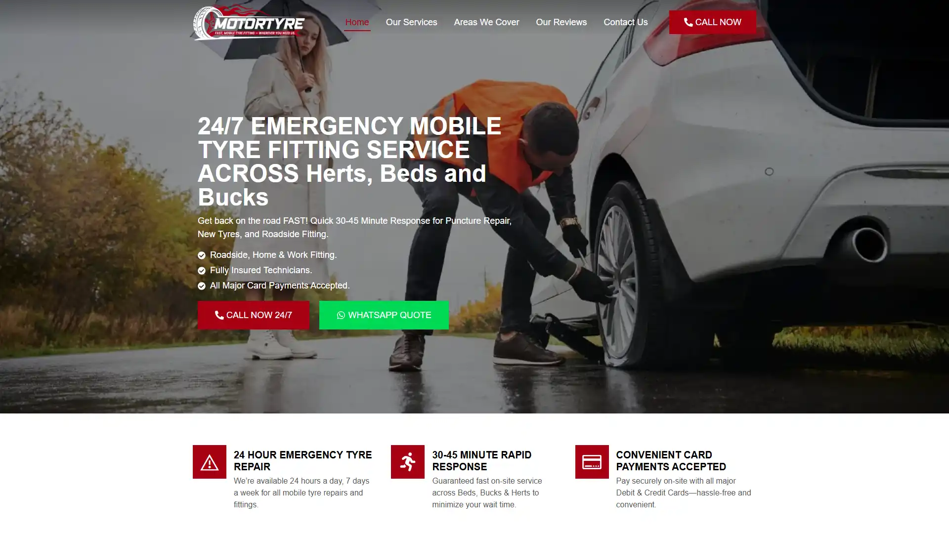 MotorTyre UK website developed with SEO, PPC, branding and maintenance services